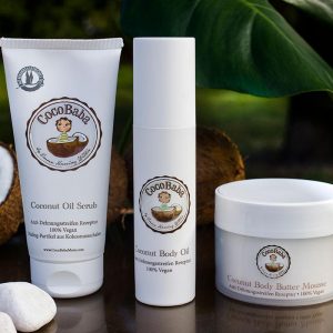 © CocoBaba - optimal verträgliche Mommy-Kosmetik mit 100 Prozent reinem Bio-Kokosöl
